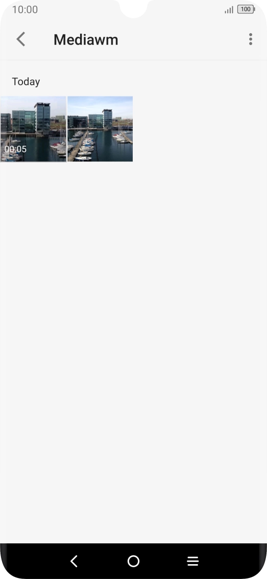 Press and hold any picture or video clip. Press and hold any picture or video clip.
