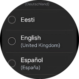 Press the required language. Press the required language.