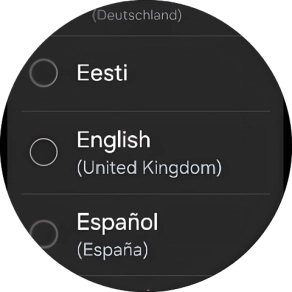 Press the required language. Press the required language.