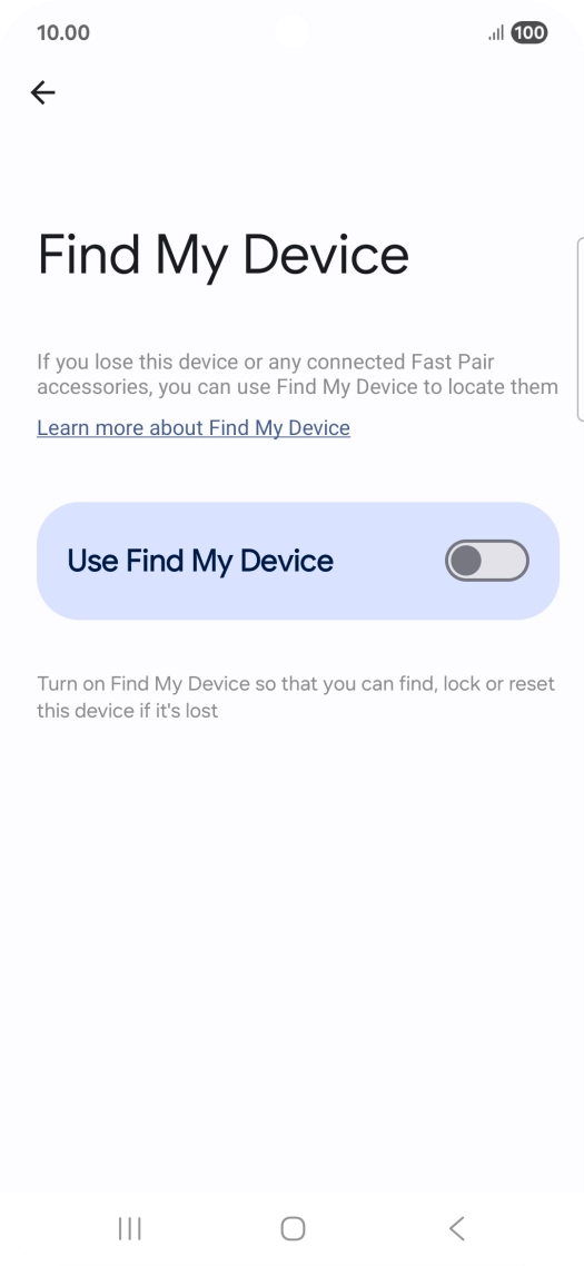 Press the indicator next to Press the indicator next to