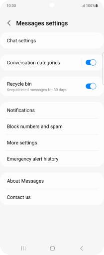 Press More settings. Press More settings.