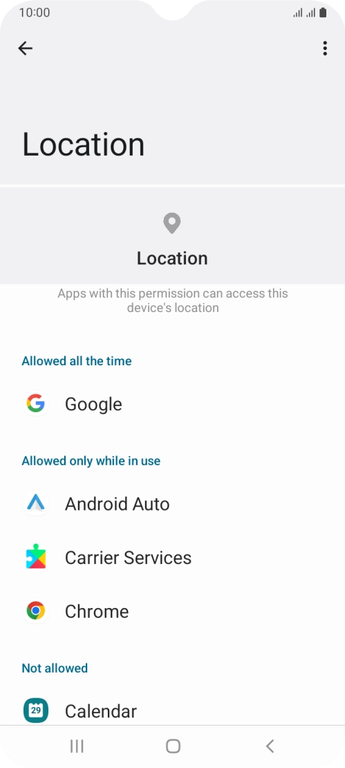 Press the required app. Press the required app.
