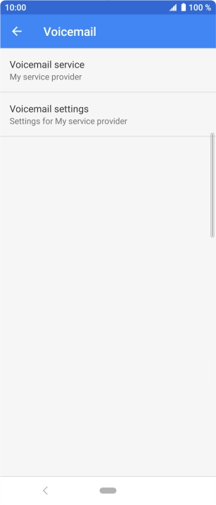 Press Voicemail settings. Press Voicemail settings.