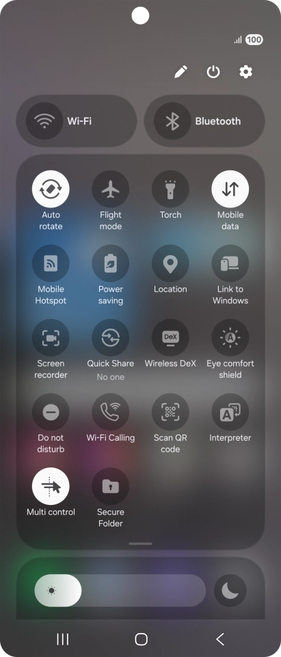 Press the Wi-Fi calling icon to turn the function on or off. Press the Wi-Fi calling icon to turn the function on or off.