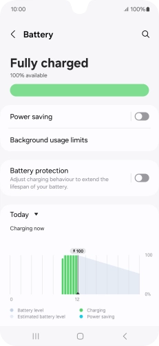 Press Power saving. Press Power saving.