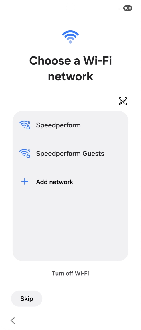 Press the required Wi-Fi network. Press the required Wi-Fi network.