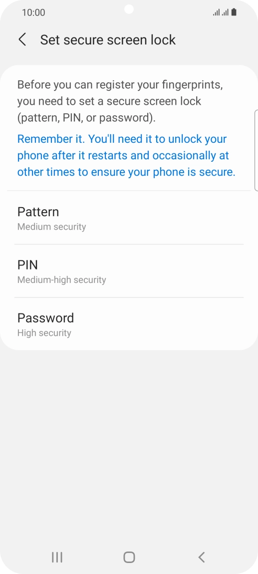 Press the required phone lock code and follow the instructions on the screen to create an additional phone lock code. Press the required phone lock code and follow the instructions on the screen to create an additional phone lock code.