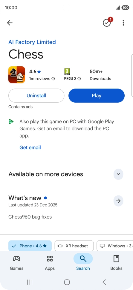 Press Uninstall. Press Uninstall.