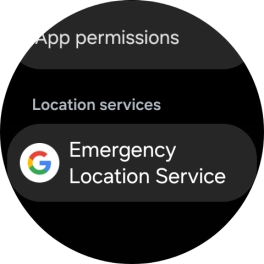 Press Emergency Location Service. Press Emergency Location Service.