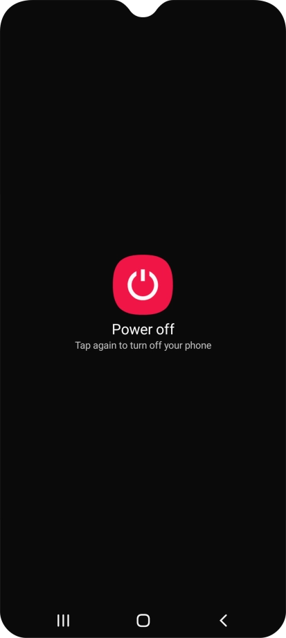 Press Power off. Press Power off.
