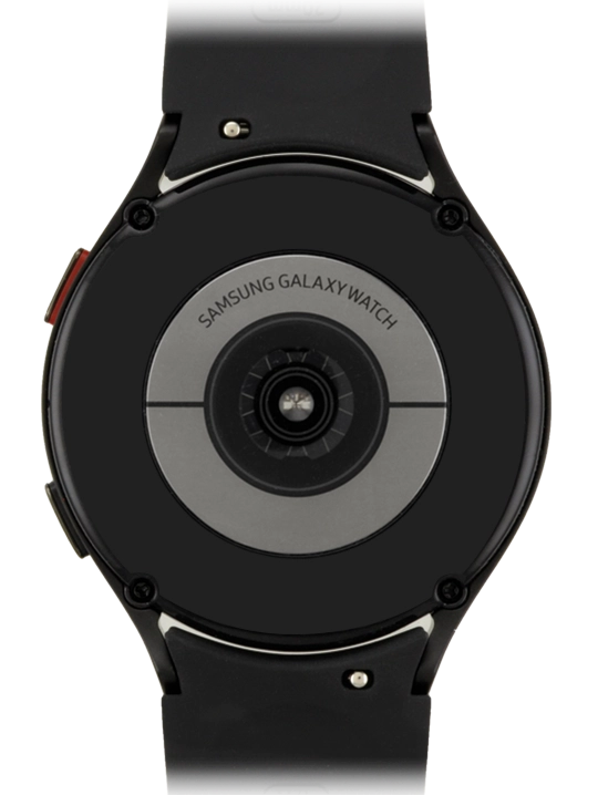 Place the back of your smartwatch on the magnetic charger allowing it to click into place. Place the back of your smartwatch on the magnetic charger allowing it to click into place.