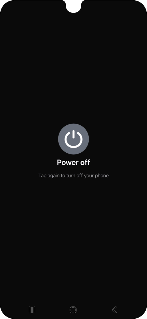 Press Power off. Press Power off.