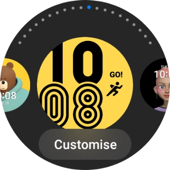 Press Customise. Press Customise.