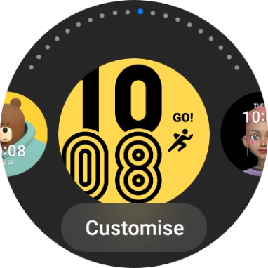 Press Customise. Press Customise.