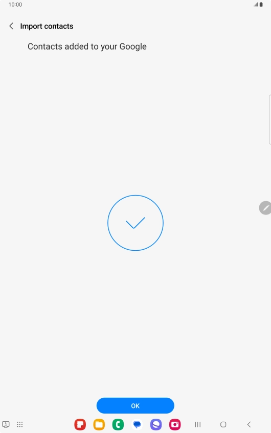 Press OK. Press OK.