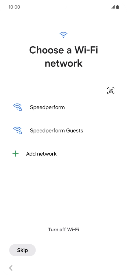 Press the required Wi-Fi network. Press the required Wi-Fi network.