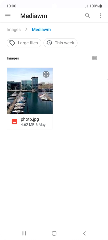 Press the required file. Press the required file.