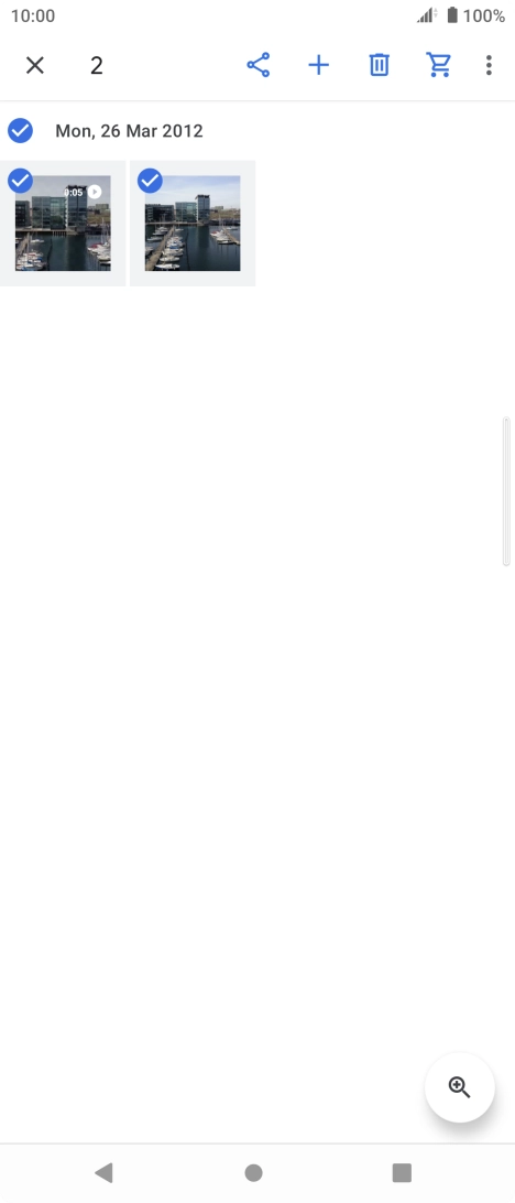 Press the share icon. Press the share icon.