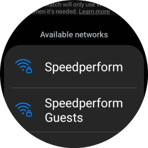 Press the required Wi-Fi network. Press the required Wi-Fi network.