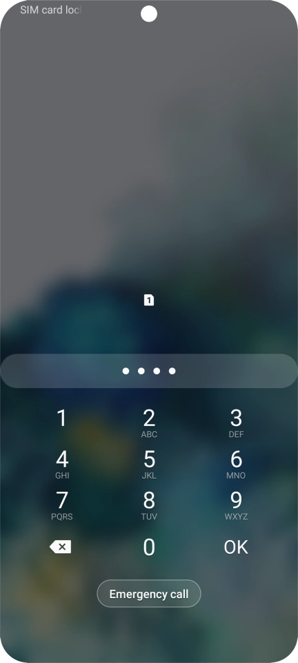 If you're asked to key in your PIN, do so and press OK. The default PIN is 1111. If you're asked to key in your PIN, do so and press OK. The default PIN is 1111.