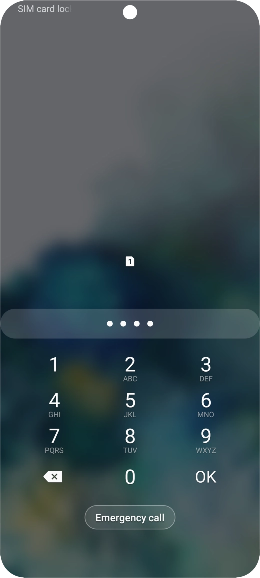 If you're asked to key in your PIN, do so and press OK. The default PIN is 1111. If you're asked to key in your PIN, do so and press OK. The default PIN is 1111.