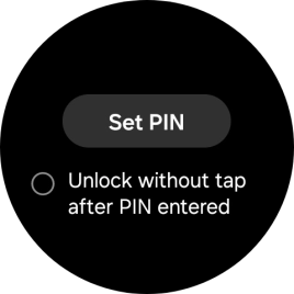 Press Set PIN. Press Set PIN.