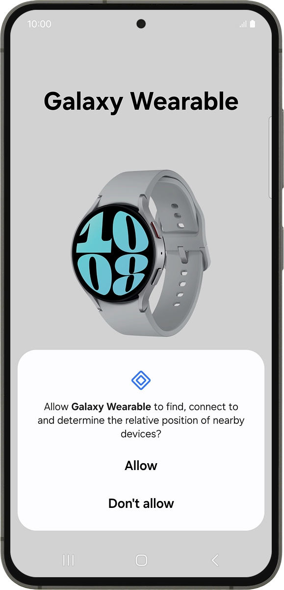 On your phone: Press Allow. On your phone: Press Allow.