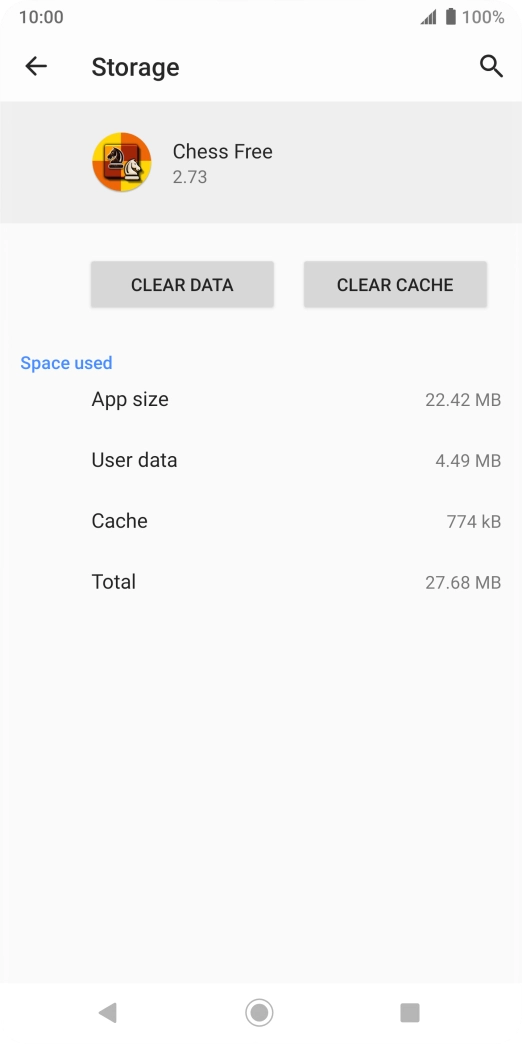 Press CLEAR CACHE. Press CLEAR CACHE.
