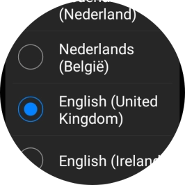 Press the required language. Press the required language.