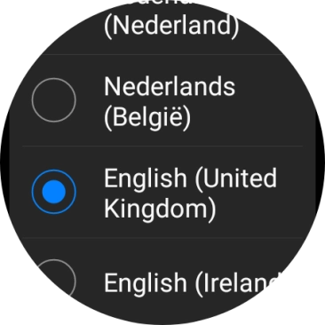 Press the required language. Press the required language.