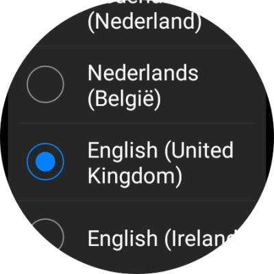Press the required language. Press the required language.