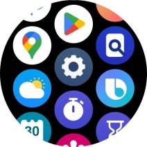 Press the settings icon. Press the settings icon.
