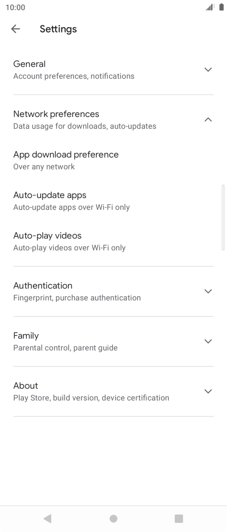 Press Auto-update apps. Press Auto-update apps.