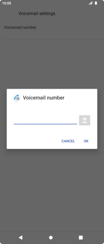 Key in +447953222222 and press OK. Key in +447953222222 and press OK.
