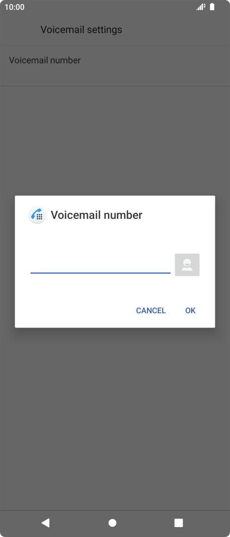 Key in +447953222222 and press OK. Key in +447953222222 and press OK.