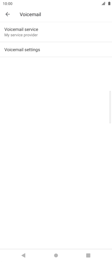 Press Voicemail settings. Press Voicemail settings.