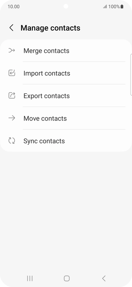 Press Import contacts. Press Import contacts.