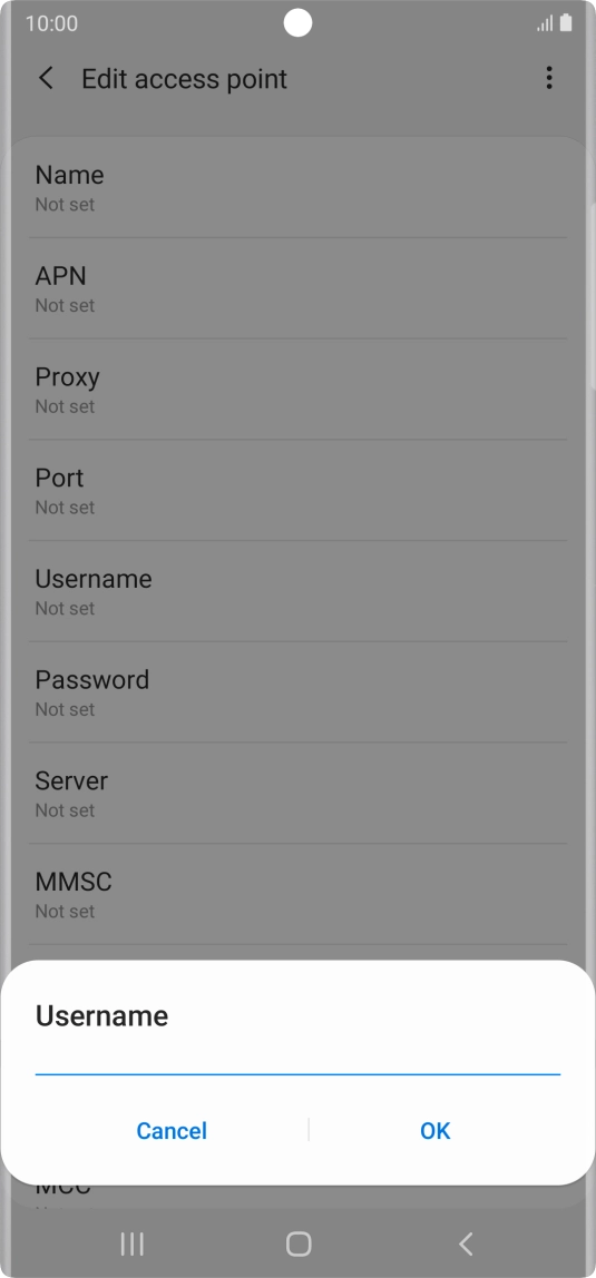 Key in eesecure and press OK. Key in eesecure and press OK.