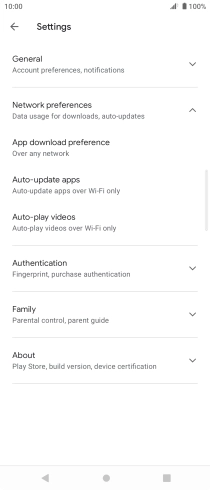 Press Auto-update apps. Press Auto-update apps.