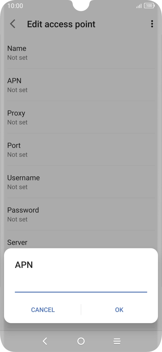 Key in everywhere and press OK. Key in everywhere and press OK.
