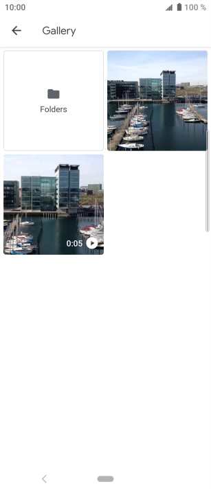 Press Folders and go to the required folder. Press Folders and go to the required folder.