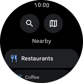 Press the search icon. Press the search icon.