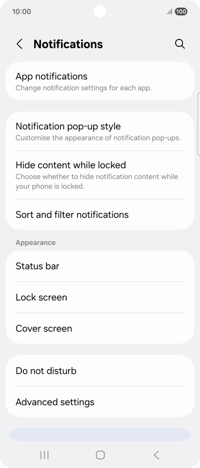 Press App notifications. Press App notifications.