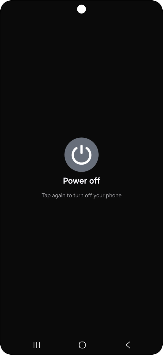 Press Power off. Press Power off.