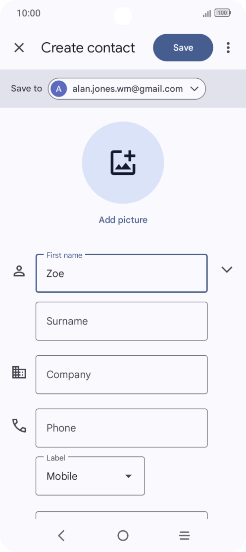 Press Surname and key in the required last name. Press Surname and key in the required last name.