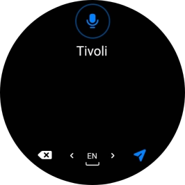 Press the navigation icon. Press the navigation icon.