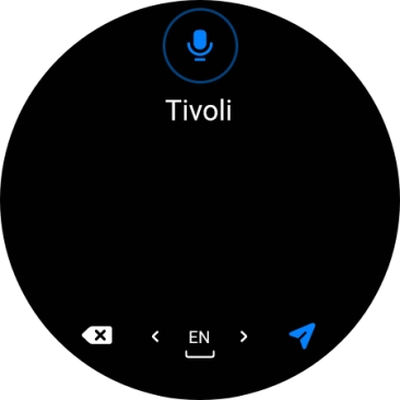 Press the navigation icon. Press the navigation icon.