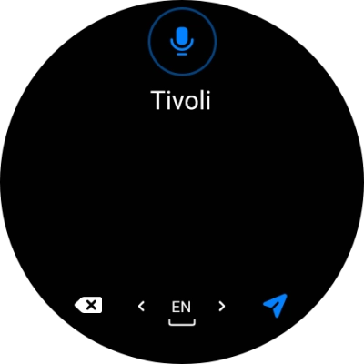 Press the navigation icon. Press the navigation icon.