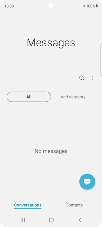 Press the menu icon. Press the menu icon.
