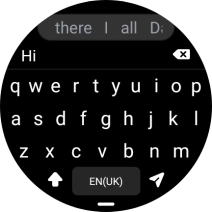 Press the send icon. Press the send icon.